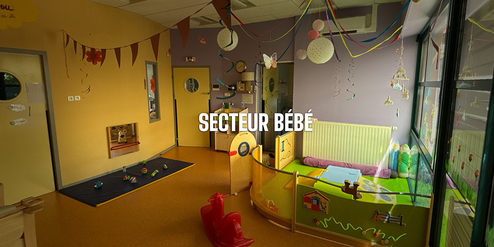 secteur bébé crèche des oisillons bouillargues